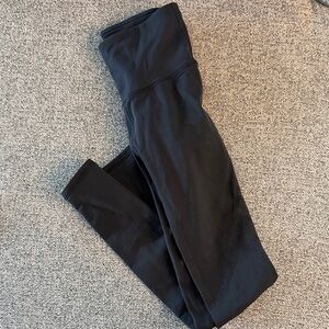 Lululemon Athletica Black Mesh Detail Leggings
